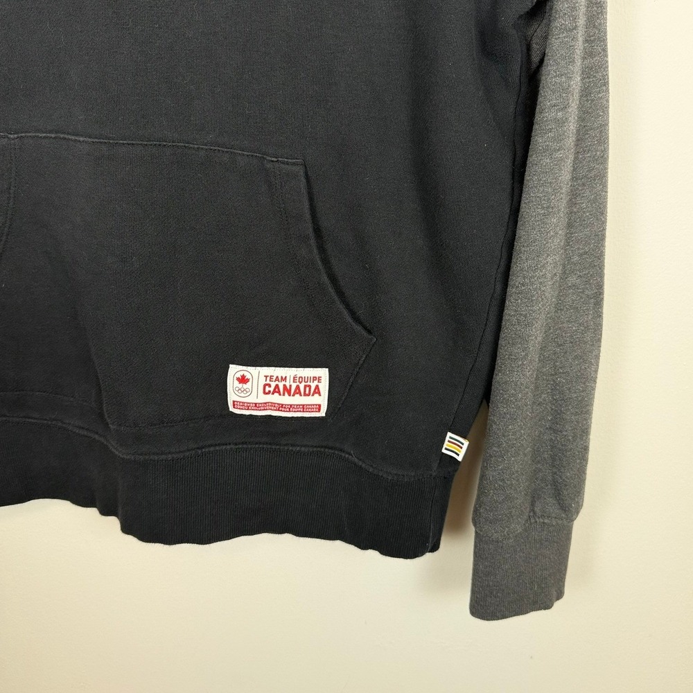 Hudson's Bay Team Canada Olympic Hoodie Mens S Black Grey Sweatshirt Canada Day - Picture 3 of 9